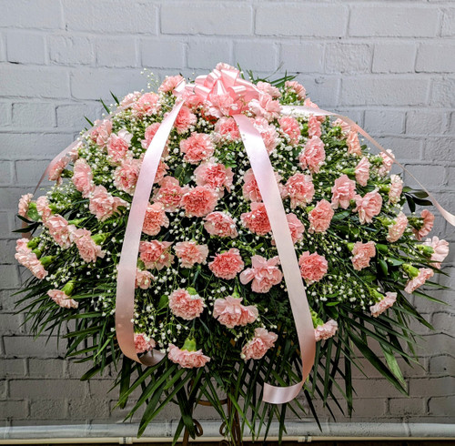 Pink Carnation Casket Spray