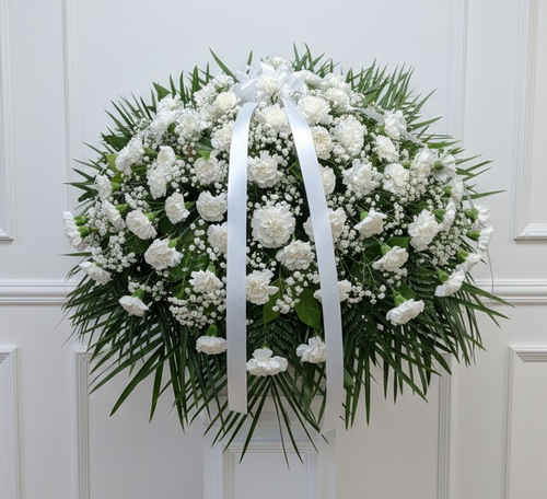 Bianco Casket Spray