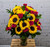 Sunflower and Rose Vase