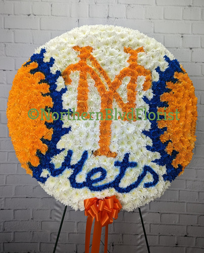 New York Mets MLB Flower Pattern Summer Custom Name & Number