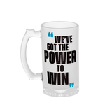 Port Adelaide 500mL Frosted Stein Glass