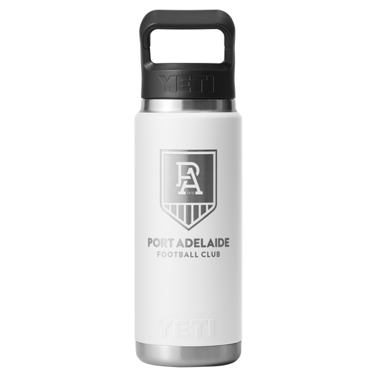 Port Adelaide Rambler 770mL Straw Bottle - White