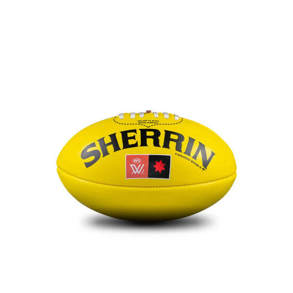 Sherrin AFLW Mini PVC Ball  - Yellow