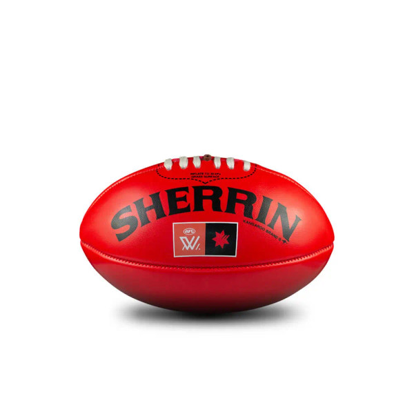 Sherrin AFLW Mini PVC Ball  - Red