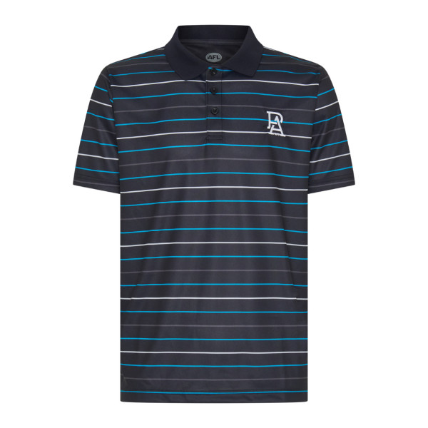 Port Adelaide Striped Polo