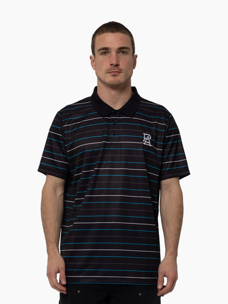 Port Adelaide Striped Polo