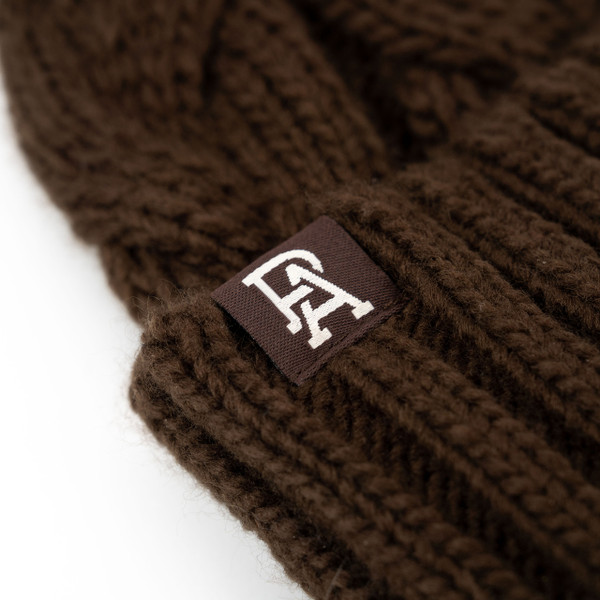 PA New Era Cable Knit Beanie - Brown
