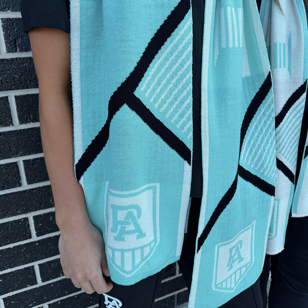 Two Tone Merino Wool Scarf - Teal
