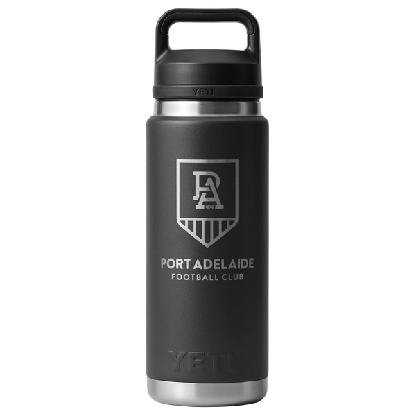 Port Adelaide Rambler 770mL Bottle Chug - Black