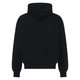 Pear Box Fit Fleece Hoodie - Black