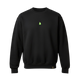 Pear Box Fit Fleece Crew - Black