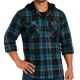 Port Adelaide Highland Hooded Flannel Shirt