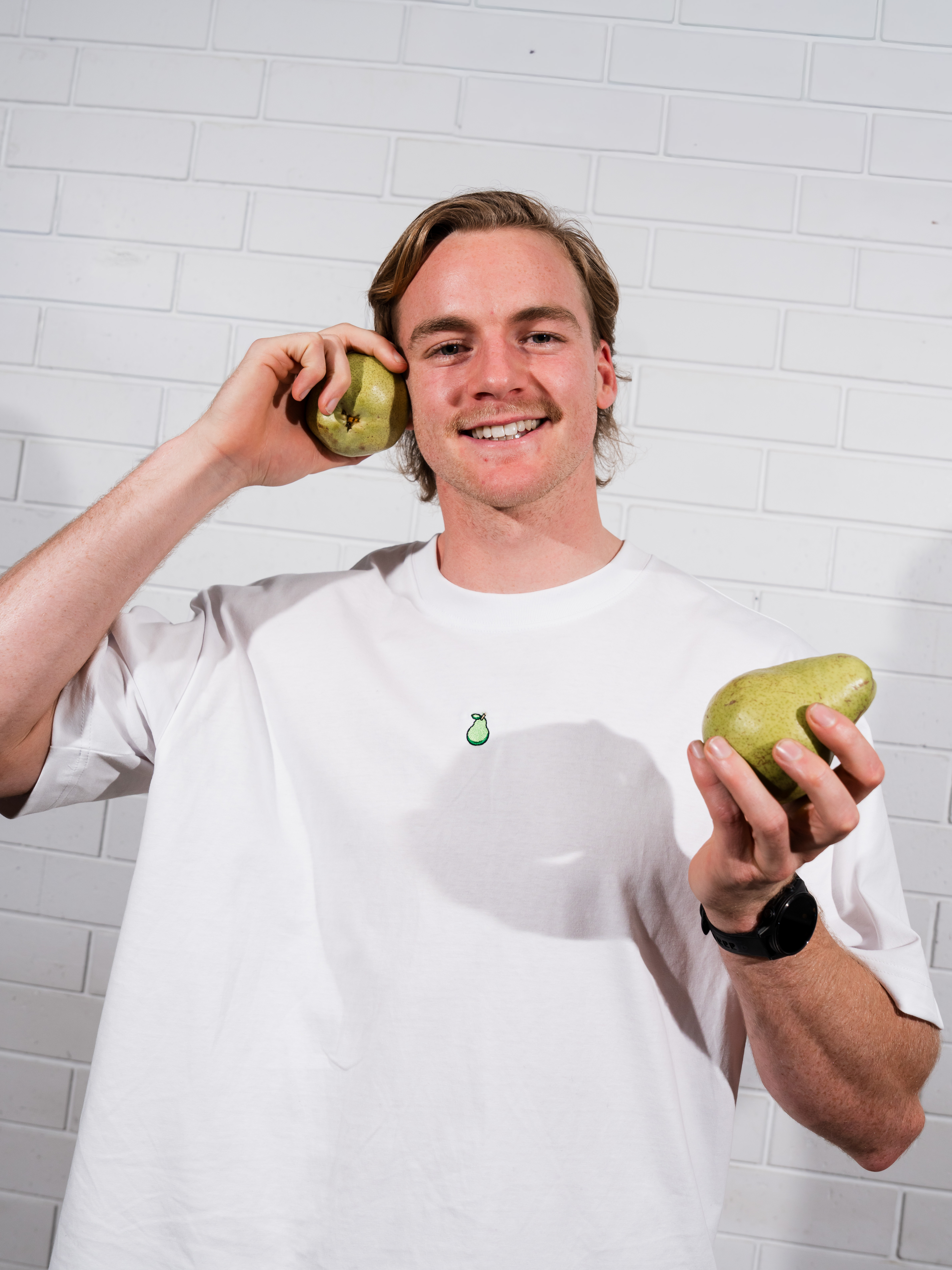 Port Adelaide Pear Tee - White