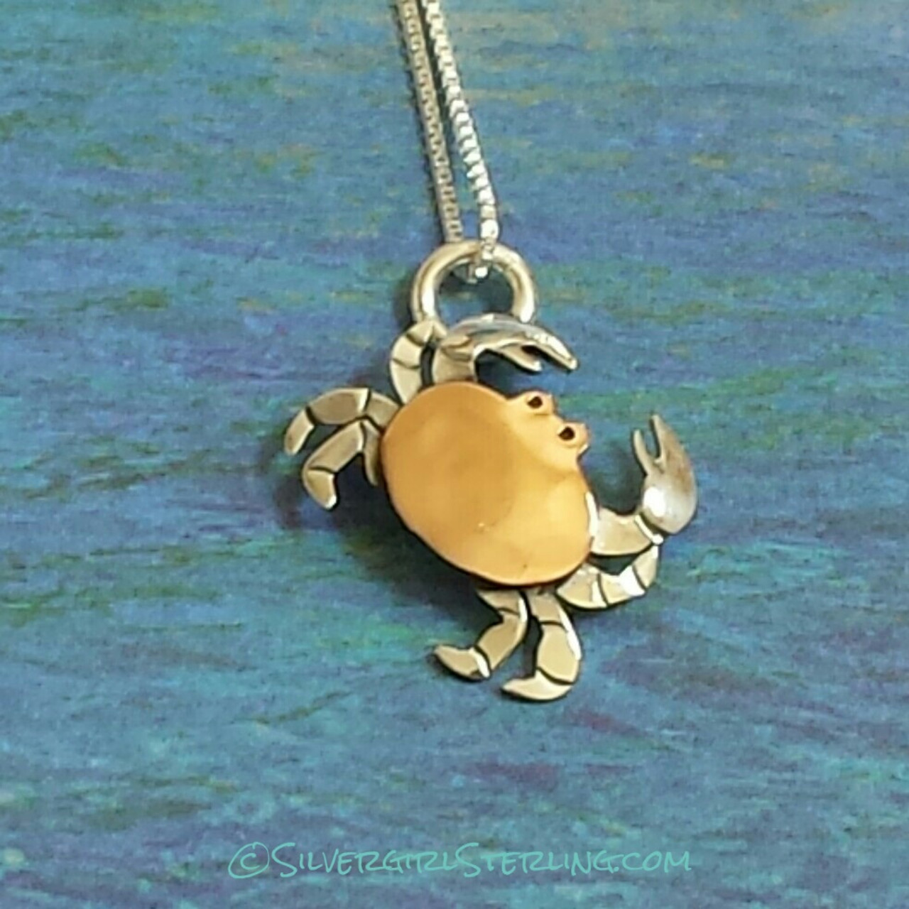 925 Sterling Silver Rose Gold Crab Necklace, Crab Pendant, Silver Crab  Necklace, Zodiac Sign Necklace, Crab Charm Necklace, Sea Necklace - Etsy |  Kolye, Yengeç