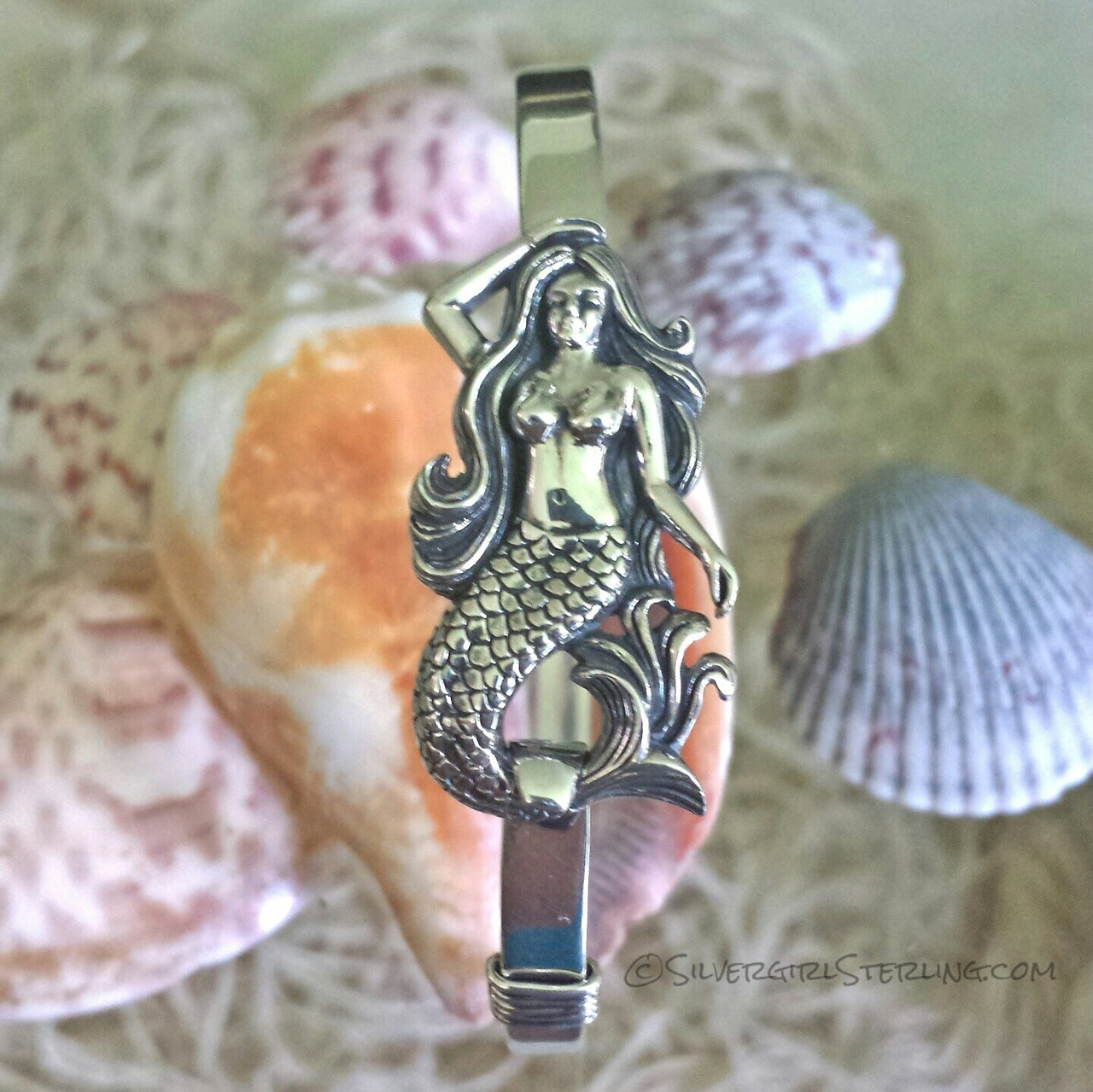 Mermaid cuff bracelet clearance