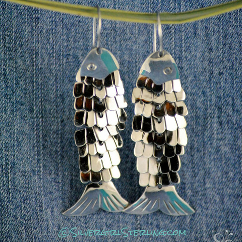 Scaley Fish Earrings