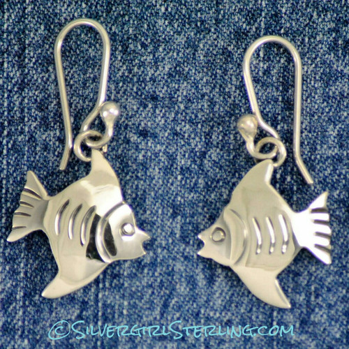 Silver Fish Earrings