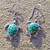 Opal Turtle Earrings - Green Opal