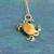 Tiny Crab Necklace in Copper & Silver