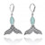 Larimar Mermaid's Tail Earrings