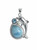 Dolphin Pendant w/ Larimar, Blue Topaz & Pearl (2 Sizes)