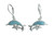 Larimar Dolphin & Calf LB Earrings