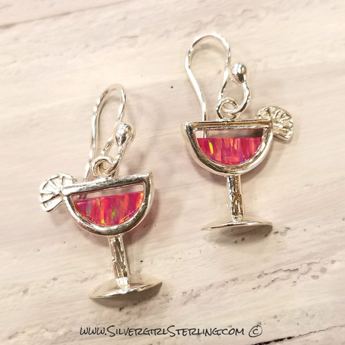 Cocktail Glass Earrings Bonita Beach Jewelry