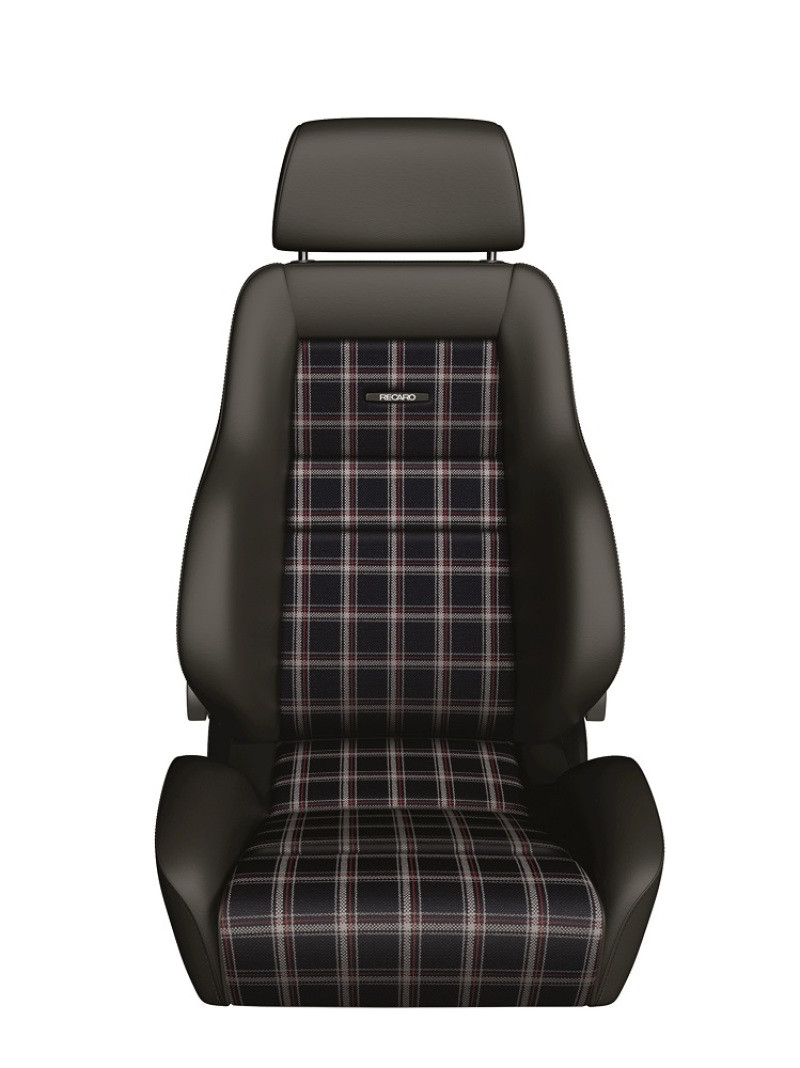 Recaro Classic LS Seat - Black Leather/Classic Checkered Fabric ...