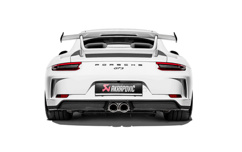 Akrapovic 2018 Porsche 911 GT3 (991.2) Slip-On Race Line (Titanium) w/Titanium Tail Pipe Set