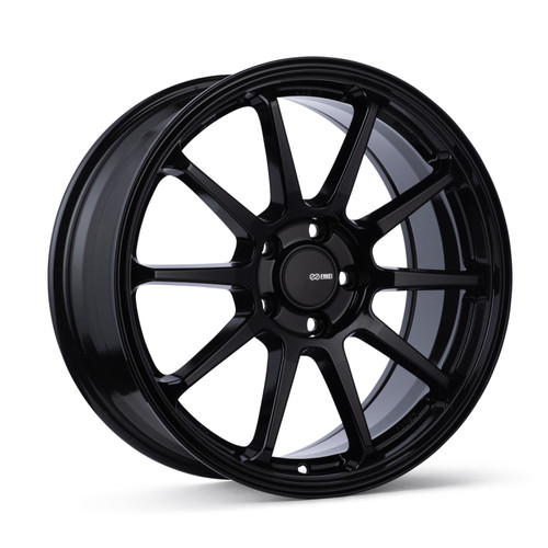 Enkei PX-10 18x8 5x112 45mm Offset 72.6mm Bore Gloss Black Wheel