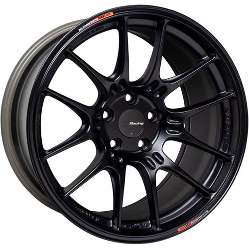 Enkei GTC02 18x9.5 5x112 22mm Offset 66.5mm Bore Matte Black Wheel