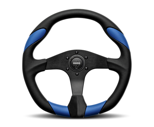 Momo Quark Steering Wheel 350 mm - Black Poly/Black Spokes QRK35BK0BU