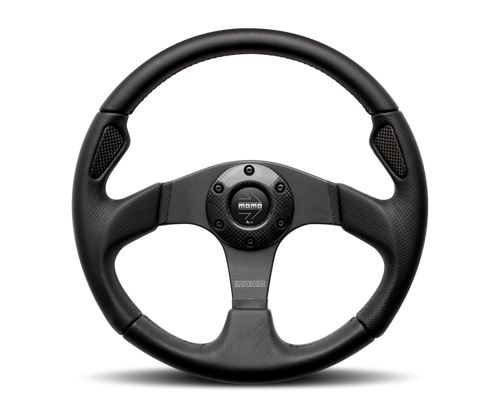 Momo Jet Steering Wheel 320 mm -  Black AirLeather/Black Spokes