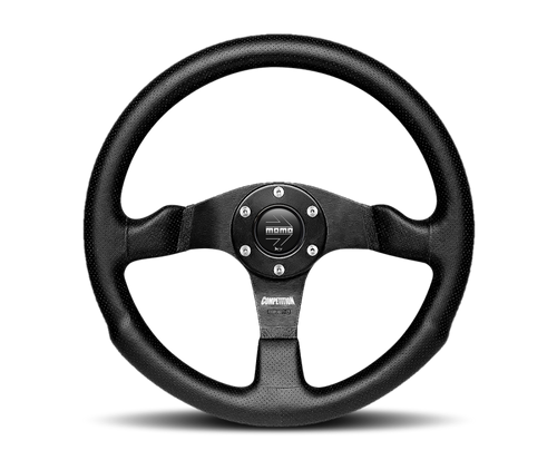 Momo Competition Steering Wheel 350 mm - Black AirLeather/Black Spokes