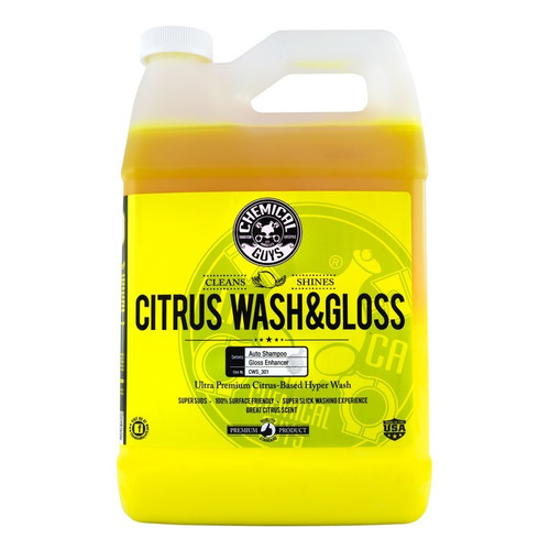 Chemical Guys Citrus Wash & Gloss Concentrated Car Wash - 1 Gallon - Case of 4