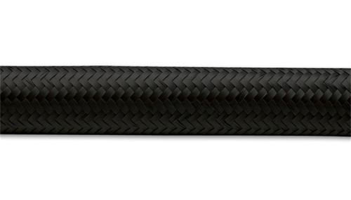 Vibrant -16 AN Black Nylon Braided Flex Hose (5 foot roll)