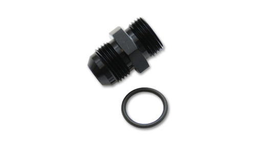 Vibrant -8AN Male Flare to 6AN ORB Male Straight Adapter w/O-Ring - Anodized Black