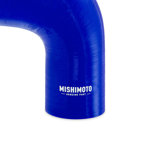 Mishimoto Silicone Reducer Coupler 90 Degree 2.5in to 3.5in - Blue