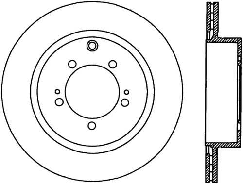 StopTech Sportstop Cryo Slotted & Drilled Sport Brake Rotor 127.46075CL