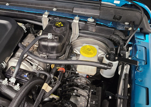 J&L 20-21 Jeep Gladiator 2.0L (Excl Hybrid Models) Driver Side Oil Separator 3.0 - Clear Anodized