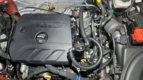 J&L 20-23 Buick Encore GX / Chevrolet Trailblazer Driver Side Oil Separator 3.0 - Black Anodized