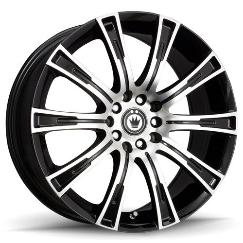 Konig Crown 18x8 5x114.3 ET40 Black Machine Face