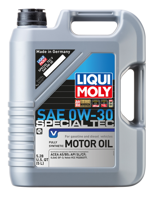 LIQUI MOLY 5L Special Tec V Motor Oil 0W30 - Case of 4