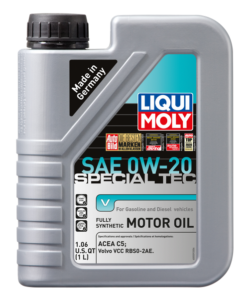 LIQUI MOLY 1L Special Tec V Motor Oil 0W20 - Case of 6