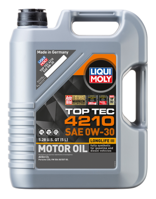 LIQUI MOLY 5L Top Tec 4210 Motor Oil 0W30 - Case of 4
