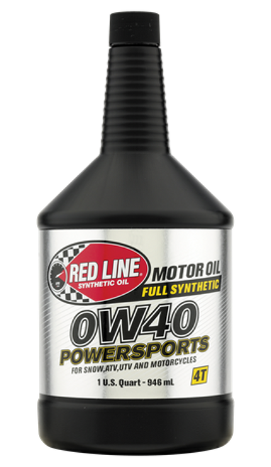 Red Line 0W40 Motor Oil Quart (For Four-Stroke Dirt Bikes/ ATVs/) - Case of 12