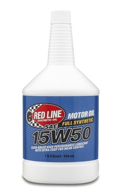 Red Line 15W50 Motor Oil Quart - Case of 12