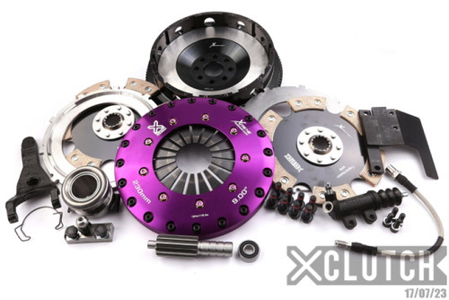 XClutch 93-95 Toyota Supra Twin Turbo 3.0L 9in Twin Solid Ceramic Clutch Kit XKTY23536-2E