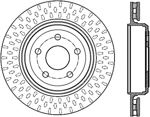 StopTech 12-13 Jeep SRT8 Rear Right Slotted Sport Brake Rotor