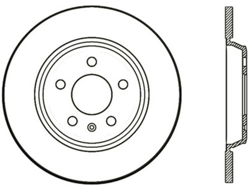 StopTech 09-16 Audi A4 Rear Left Cryo Slotted Rotor